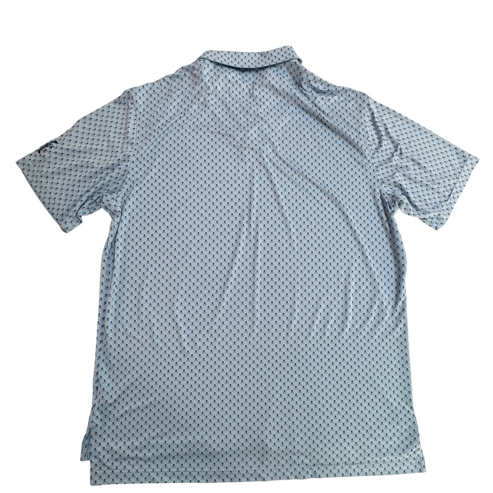 Peter Millar Polo Skull Crossbones Summer Comfort Blue Golf Shirt Mens Size L - Picture 8 of 12